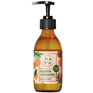 Cztery Szpaki, mydło w płynie, rozmaryn i mandarynka, 300 ml Cztery Szpaki, mydło w płynie, rozmaryn i mandarynka, 300 ml - zdjęcie produktu