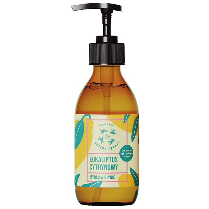 Mydlarnia Cztery Szpaki Cztery Szpaki, mydło w płynie, eukaliptus cytrynowy, 300 ml