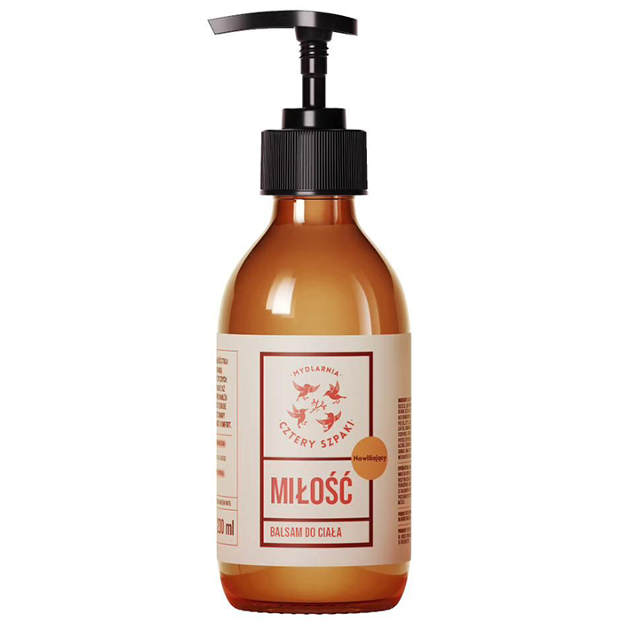Mydlarnia Cztery Szpaki Cztery Szpaki, balsam nawilżający do ciała, miłość, 200 ml — Składniki i ocena