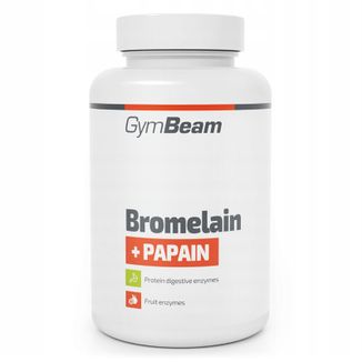 GymBeam Bromelaina Papaina, 90 kapsułek - zdjęcie produktu