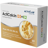 Activlab Pharma ActiCalcin D3+K2, 60 tabletek - miniaturka zdjęcia produktu