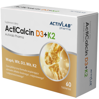Activlab Pharma ActiCalcin D3+K2, 60 tabletek - zdjęcie produktu