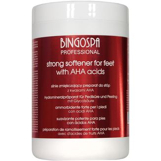 Bingospa Professional, silnie zmiękczający preparat do stóp z kwasami AHA, 1 kg Bingospa Professional, silnie zmiękczający preparat do stóp z kwasami AHA, 1 kg - zdjęcie produktu