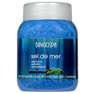 Bingospa Sel de mer, sól do kąpieli, algi fucus i spirulina, 1,35 kg Bingospa Sel de mer, sól do kąpieli, algi fucus i spirulina, 1,35 kg - zdjęcie produktu