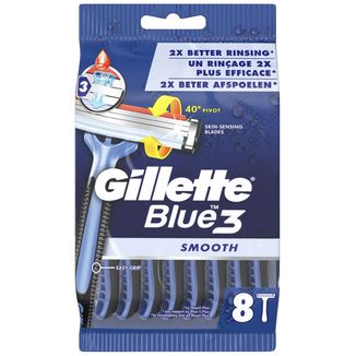 Gillette Blue 3 Smooth, maszynki do golenia, 8 sztuk - zdjęcie produktu