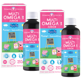 Zestaw MultiOmega 3 Junior, płyn dla dzieci powyżej 3 lat, smak owoców tropikalnych, 2 x 250 ml Zestaw MultiOmega 3 Junior, płyn dla dzieci powyżej 3 lat, smak owoców tropikalnych, 2 x 250 ml - miniaturka zdjęcia produktu