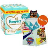 Pampers Premium Care 2 (4-8 kg), pieluchy, 224 sztuki + ręcznik-pelerynka Psi Patrol gratis - miniaturka zdjęcia produktu