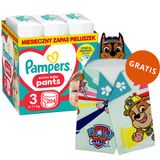 Pampers Active Baby Pants 3 (6-11 kg), pieluchomajtki, 204 sztuki + ręcznik-pelerynka Psi Patrol gratis - miniaturka zdjęcia produktu
