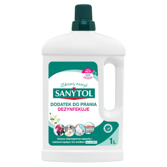 Sanytol, dezynfekujący dodatek do prania, białe kwiaty, 1 l Sanytol, dezynfekujący dodatek do prania, białe kwiaty, 1 l - zdjęcie produktu