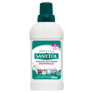 Sanytol, dezynfekujący dodatek do prania, białe kwiaty, 500 ml Sanytol, dezynfekujący dodatek do prania, białe kwiaty, 500 ml - zdjęcie produktu