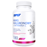SFD Kwas Hialuronowy + Witamina C, 180 tabletek - miniaturka zdjęcia produktu