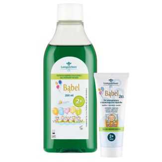 Zestaw Langsteiner Kids Bąbel, płyn do kąpieli dla dzieci na zatkany nosek, od 2 lat, 200 ml + żel do aromaterapii, od 2 roku życia, 75 ml - zdjęcie produktu