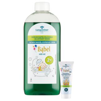 Zestaw Langsteiner Kids Bąbel, płyn do kąpieli dla dzieci na zatkany nosek, od 2 lat, 400 ml + żel do aromaterapii, od 2 roku życia, 75 ml - zdjęcie produktu