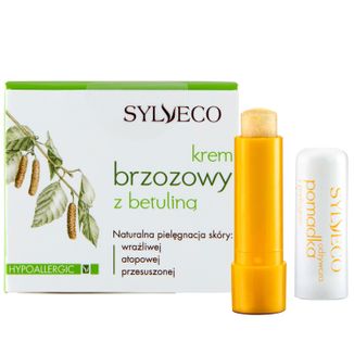 Zestaw Sylveco, krem brzozowy z betuliną, 50 ml + odżywcza pomadka z peelingiem, 4,6 g Zestaw Sylveco, krem brzozowy z betuliną, 50 ml + odżywcza pomadka z peelingiem, 4,6 g - zdjęcie produktu