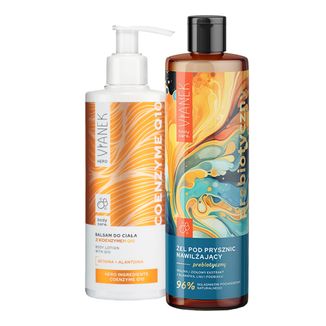 Zestaw Vianek Hero Coenzyme Q10, balsam do ciała z koenzymem Q10, 300 ml + prebiotyczny żel pod prysznic, nawilżający, 400 ml - zdjęcie produktu