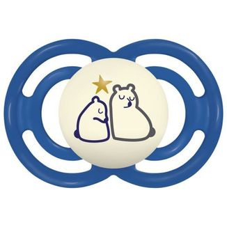 MAM Perfect Night, smoczek uspokajający, od 6 miesiąca, silikonowy, Grounding in Nature, boy, 1 sztuka - zdjęcie produktu