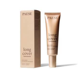 Paese Long Cover Luminous 1,5 Beige, podkład rozświetlający, 30 ml USZKODZONE OPAKOWANIE - zdjęcie produktu