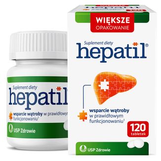 Hepatil, 120 tabletek USZKODZONE OPAKOWANIE - zdjęcie produktu