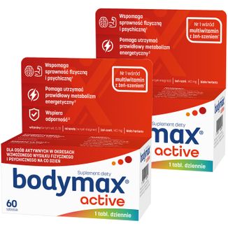 Zestaw Bodymax Active, 2 x 60 tabletek Zestaw Bodymax Active, 2 x 60 tabletek - zdjęcie produktu