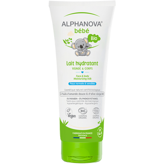 Alphanova Bebe, mleczko nawilżające do twarzy i ciała Bio, od urodzenia, skóra normalna i sucha, 200 ml - zdjęcie produktu