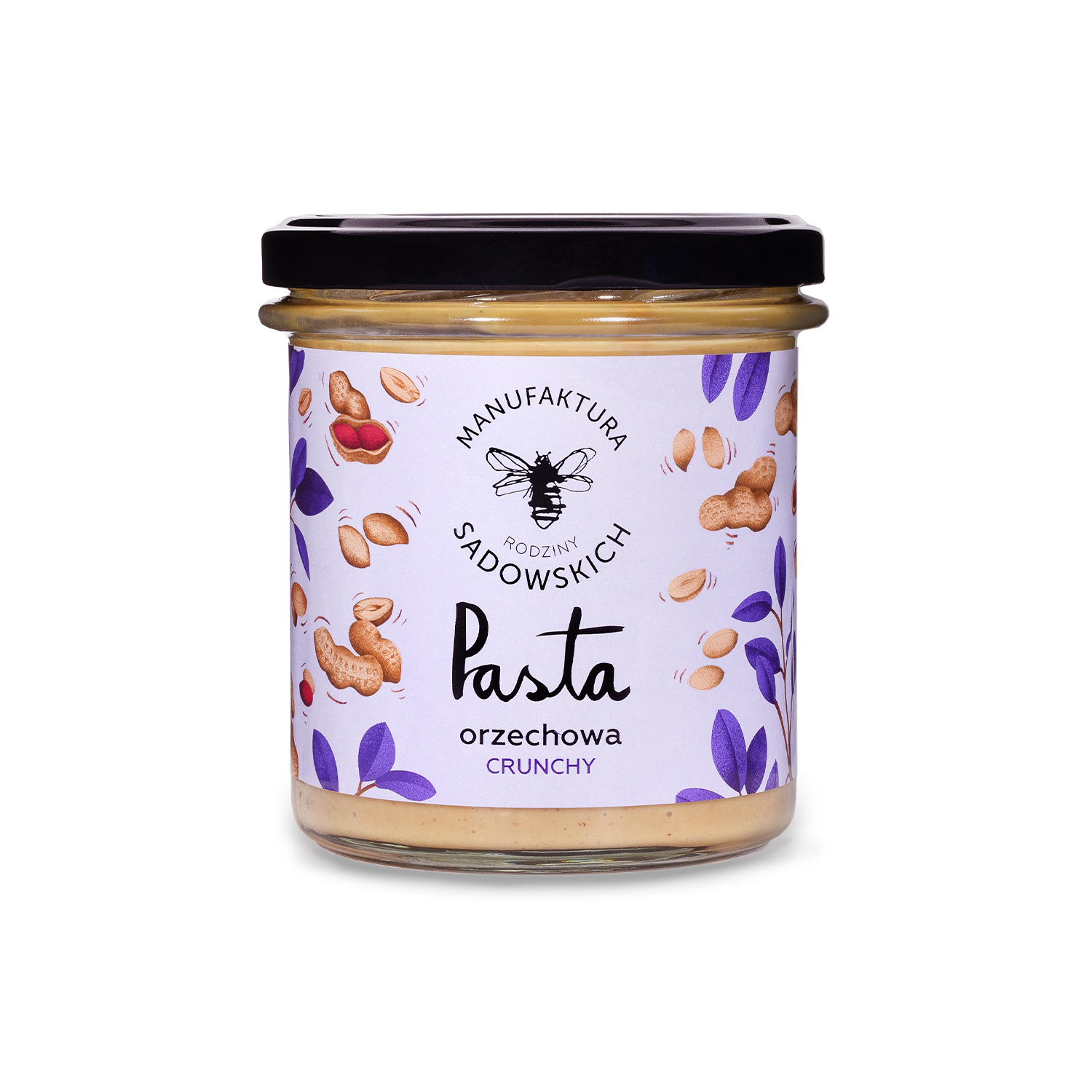 Manufaktura Rodziny Sadowskich Manufaktura Rodziny Sadowskich, pasta orzechowa crunchy, 300 g