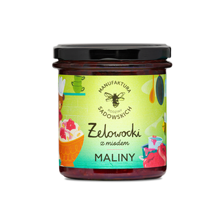 Manufaktura Rodziny Sadowskich Żelowocki z miodem, maliny, 320 g - zdjęcie produktu