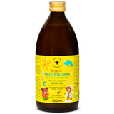 Manufaktura Rodziny Sadowskich Miodziś Multiwitamina dla dzieci i młodzieży z pyłkiem pszczelim, 500 ml Manufaktura Rodziny Sadowskich Miodziś Multiwitamina dla dzieci i młodzieży z pyłkiem pszczelim, 500 ml - miniaturka zdjęcia produktu