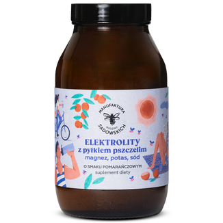 Manufaktura Rodziny Sadowskich Elektrolity, smak pomarańczowy, 390 g Manufaktura Rodziny Sadowskich Elektrolity, smak pomarańczowy, 390 g - zdjęcie produktu