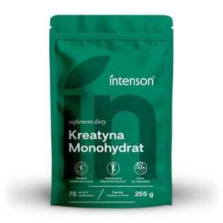 Intenson Kreatyna Monohydrat Pure, smak naturalny, 255 g Intenson Kreatyna Monohydrat Pure, smak naturalny, 255 g - zdjęcie produktu