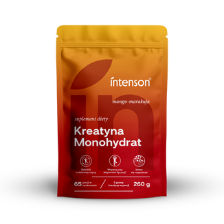 Intenson Kreatyna Monohydrat, smak mango-marakuja, 260 g - zdjęcie produktu