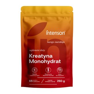 Intenson Kreatyna Monohydrat, smak mango-marakuja, 260 g - zdjęcie produktu