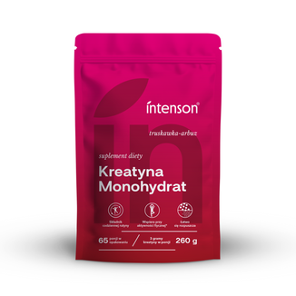 Intenson Kreatyna Monohydrat, smak truskawka-arbuz, 260 g - zdjęcie produktu