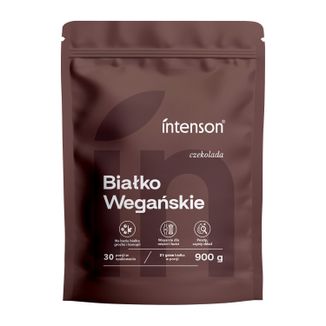 Intenson Wegańskie białko, smak czekoladowy, 900 g - zdjęcie produktu
