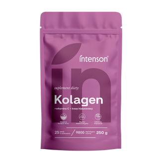Intenson Kolagen + witamina C + kwas hialuronowy, smak naturalny, 250 g - zdjęcie produktu