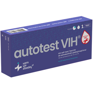 Sam się zbadaj Autotest HIV,  test HIV do samokontroli w jednej kropli, 1 sztuka - zdjęcie produktu