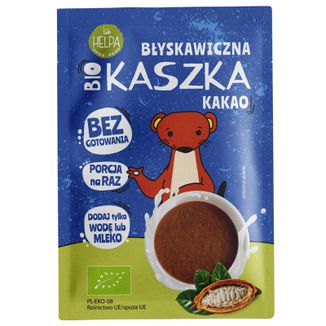 Helpa Bio Kaszka błyskawiczna, kakao, 35 g - zdjęcie produktu