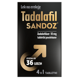 Tadalafil Sandoz 10 mg, 4 tabletki Tadalafil Sandoz 10 mg, 4 tabletki - miniaturka zdjęcia produktu
