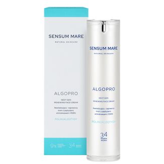 Sensum Mare Algopro, rewitalizująco-naprawczy krem z 9% kompleksem peptydów i aminokwasów z PDRN, 50 ml - zdjęcie produktu