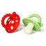 RaZbaby, gryzak logopedyczny, grzybek, czerwony i zielony, od 3 miesiąca, 2 sztuki - 1 RaZbaby, gryzak logopedyczny, grzybek, czerwony i zielony, od 3 miesiąca, 2 sztuki - miniaturka zdjęcia produktu
