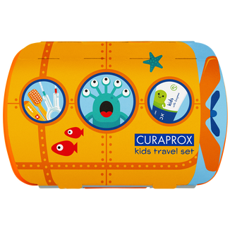 Curaprox Kids, zestaw podróżny, pomarańczowy - zdjęcie produktu