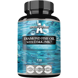 Apollo's Hegemony Diamond Fish Oil D3K2, 120 kapsułek - zdjęcie produktu