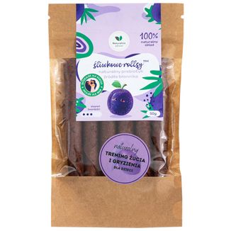 Naturalnie Zdrowi Śliwkowe rollsy, naturalny prebiotyk i źródło błonnika, 50 g Naturalnie Zdrowi Śliwkowe rollsy, naturalny prebiotyk i źródło błonnika, 50 g - zdjęcie produktu