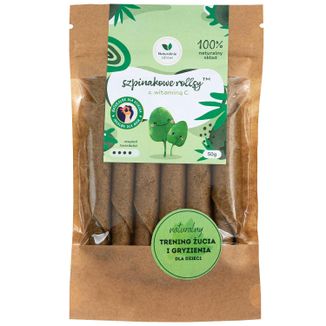 Naturalnie Zdrowi Szpinakowe rollsy z witaminą C, 50 g Naturalnie Zdrowi Szpinakowe rollsy z witaminą C, 50 g - zdjęcie produktu