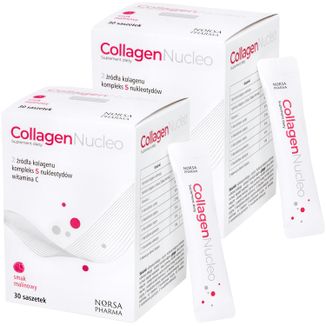 Zestaw Collagen Nucleo, smak malinowy, 2 x 30 saszetek - zdjęcie produktu