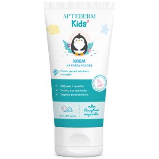 Aptederm Kids, krem zimowy dla dzieci, od 1 dnia życia, SPF 30, 50 ml Aptederm Kids, krem zimowy dla dzieci, od 1 dnia życia, SPF 30, 50 ml - zdjęcie produktu