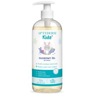 Aptederm Kids, żel olejkowy do mycia, od 1. dnia życia, 400 ml - zdjęcie produktu