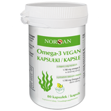 Norsan Omega-3 Vegan, 80 kapsułek - miniaturka zdjęcia produktu