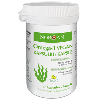 Norsan Omega-3 Vegan, 80 kapsułek - zdjęcie produktu