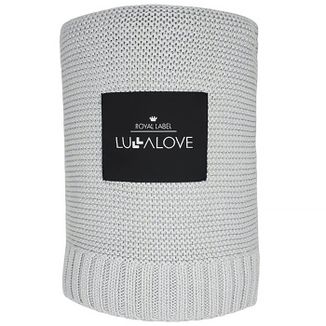 Lullalove, kocyk dzianinowy, bambusowy, glamour gray, 80 x 100 cm Lullalove, kocyk dzianinowy, bambusowy, glamour gray, 80 x 100 cm - zdjęcie produktu