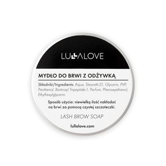 Lullalove, mydło do stylizacji brwi, 30 ml Lullalove, mydło do stylizacji brwi, 30 ml - zdjęcie produktu